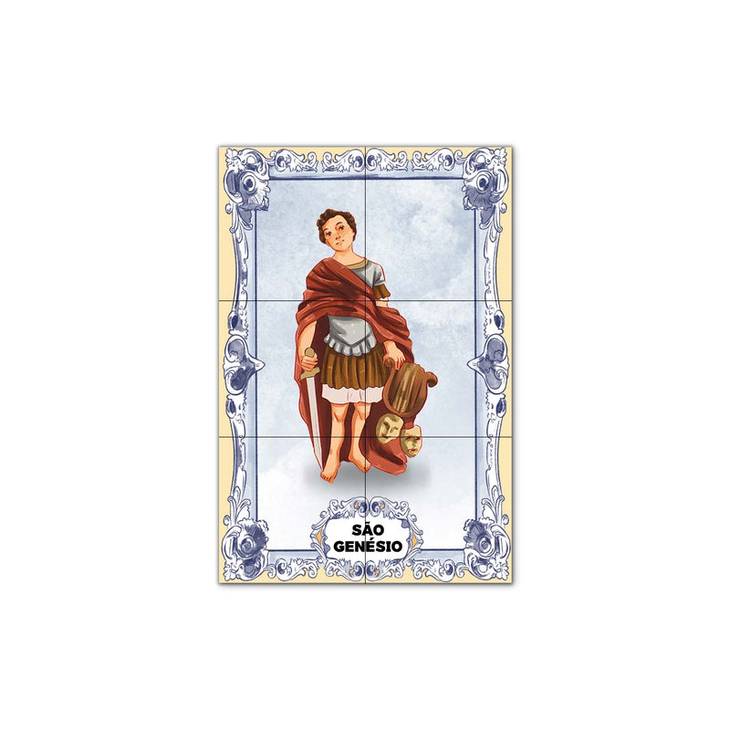 Saint Genesius Tile Panel 30 cm x 45 cm