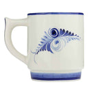 Faience mug with sardines