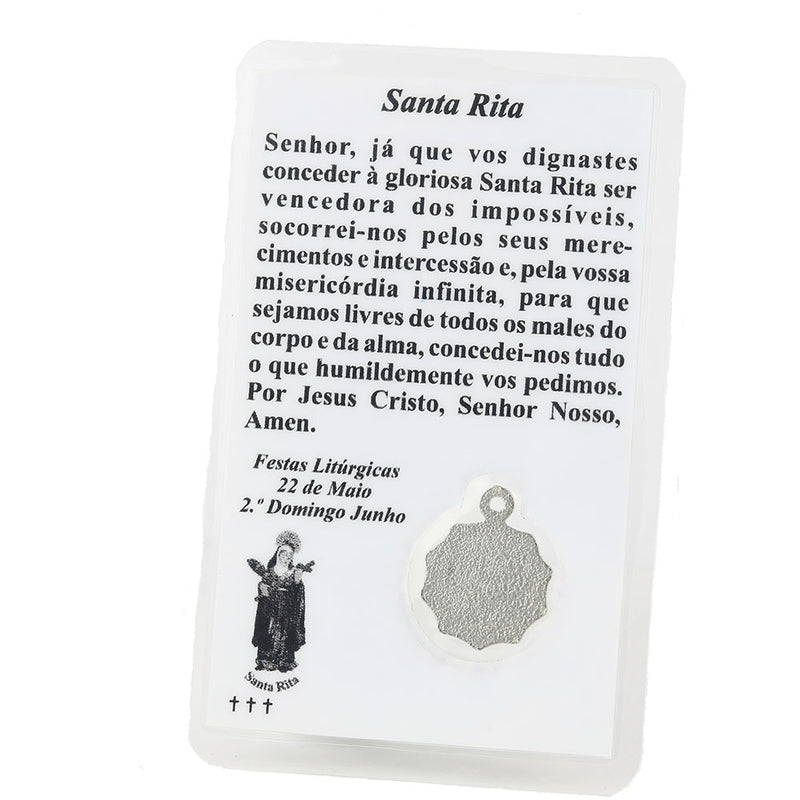 Card with prayer of Saint Rita