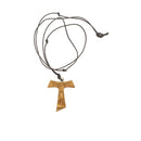 Adjustable Wooden Crucified Christ Necklace