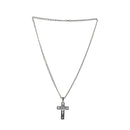 Necklace with silver crucifix