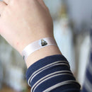 Saint Clare fabric bracelet
