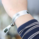 Saint Clare of Assisi fabric bracelet