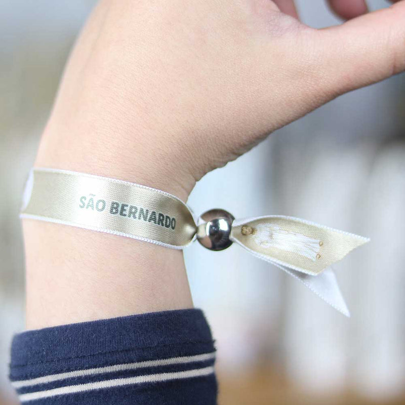 Saint Bernard fabric bracelet