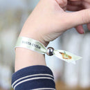 Saint Cecilia fabric bracelet