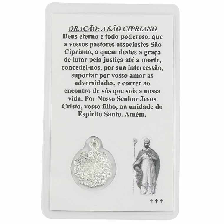 Card with prayer to Saint Cyprian
