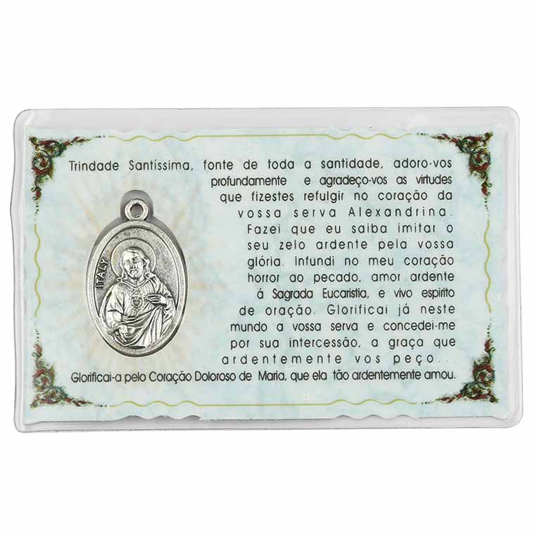 Card with prayer to Alexandrina