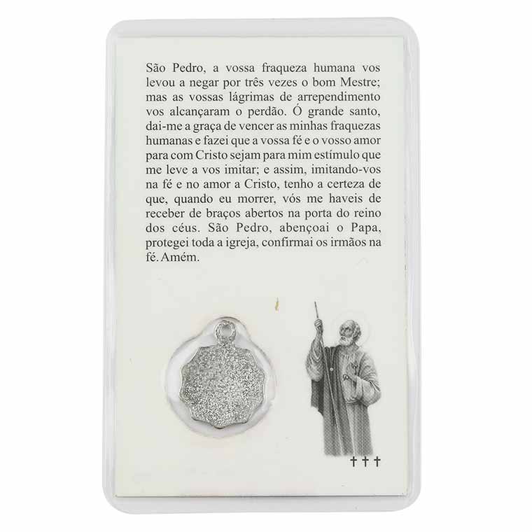 Cartão com Oração de São Pedro