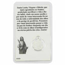 Carte avec prière à Sainte Lucie