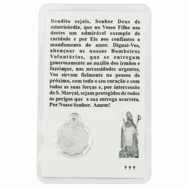 Card with prayer to Saint Florian