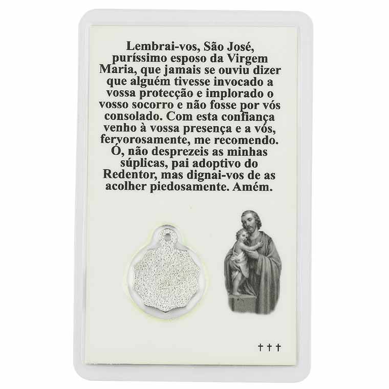 Cartão de oração de São José