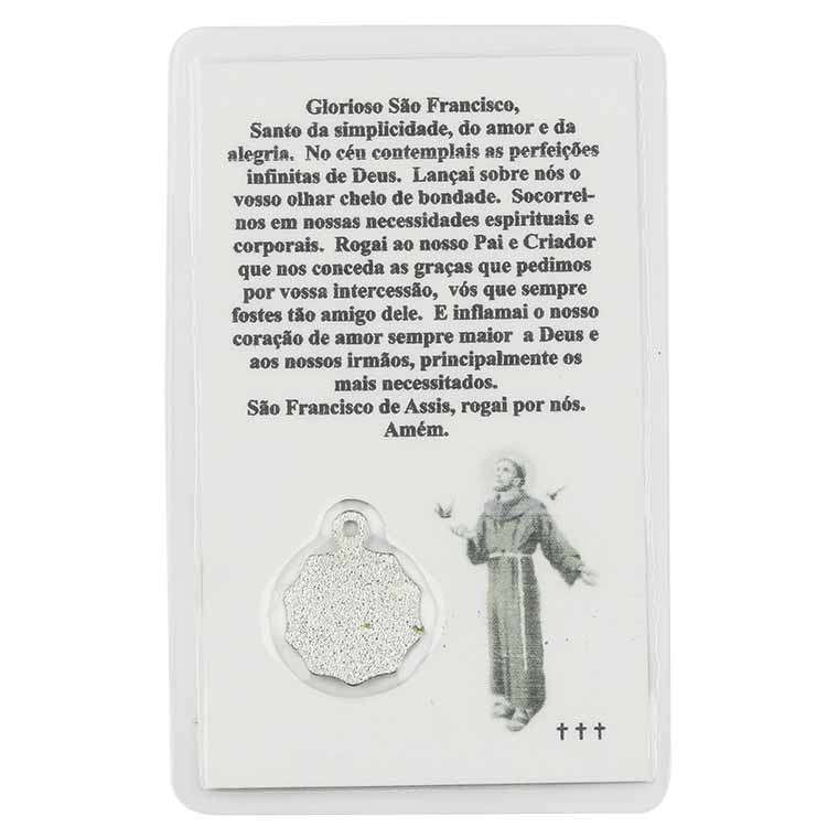 Prayer card of Saint Francis of Assisi