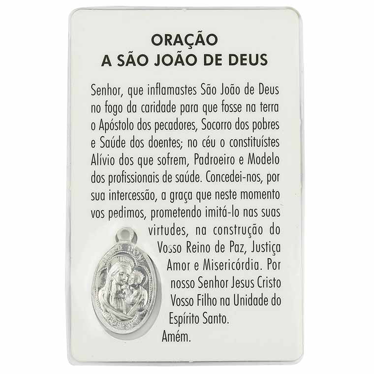 Gebetskarte des Heiligen Johannes von Gott