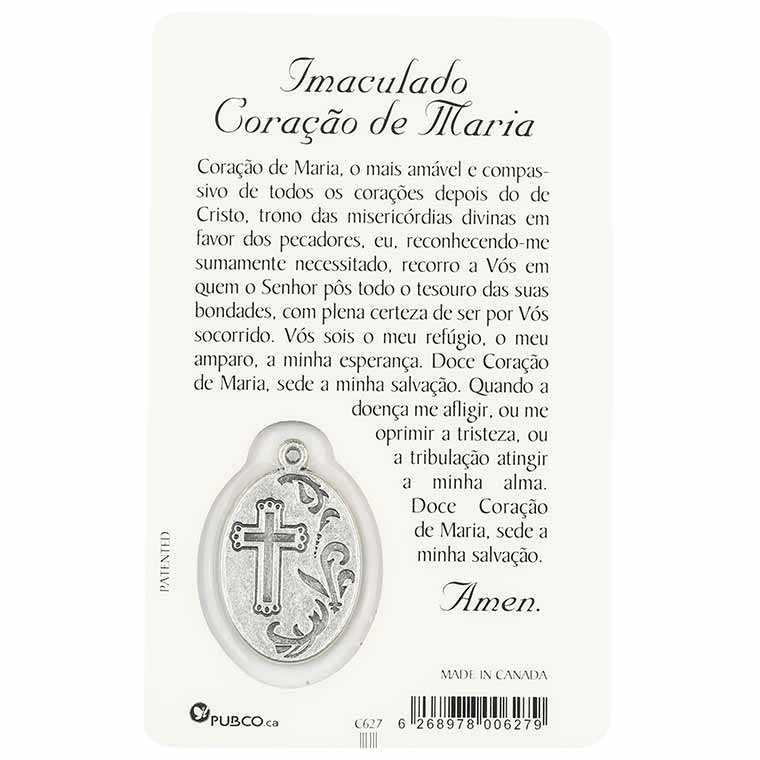 Carte de prière du Sacré-Cœur de Marie