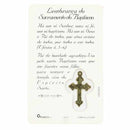 Carte de prière pour le baptême