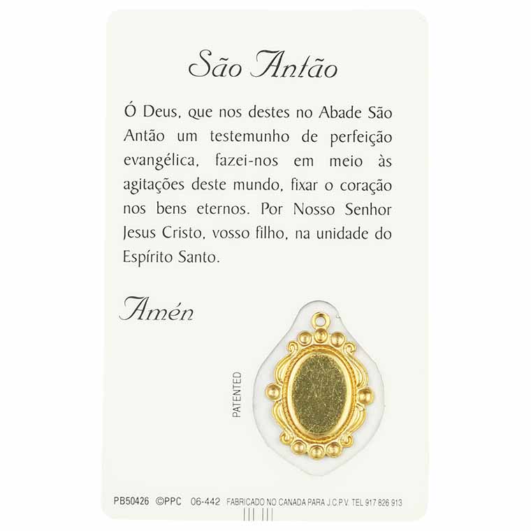 Prayer card of saint Antao