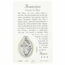 Prayer card of Saint Francisco