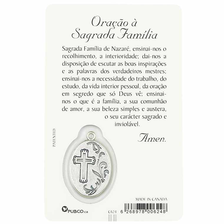Cartão de oração da Sagrada Família