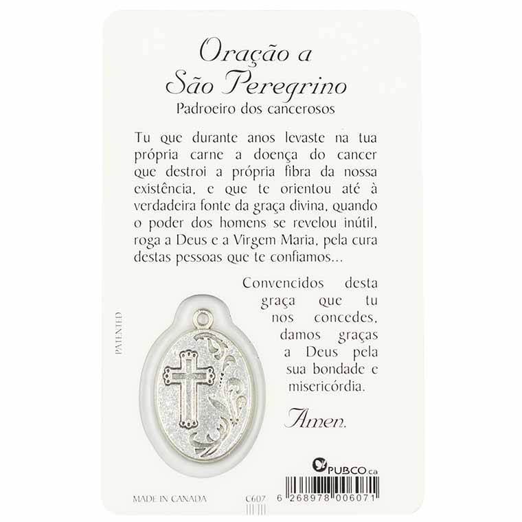 Gebetskarte des Heiligen Peregrine