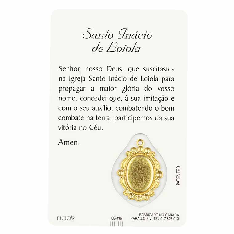Cartão de oração de Santo Inácio