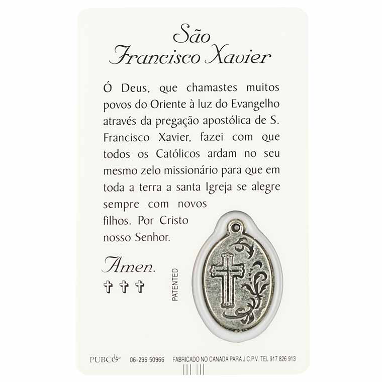 Gebetskarte des Heiligen Francisco Xavier