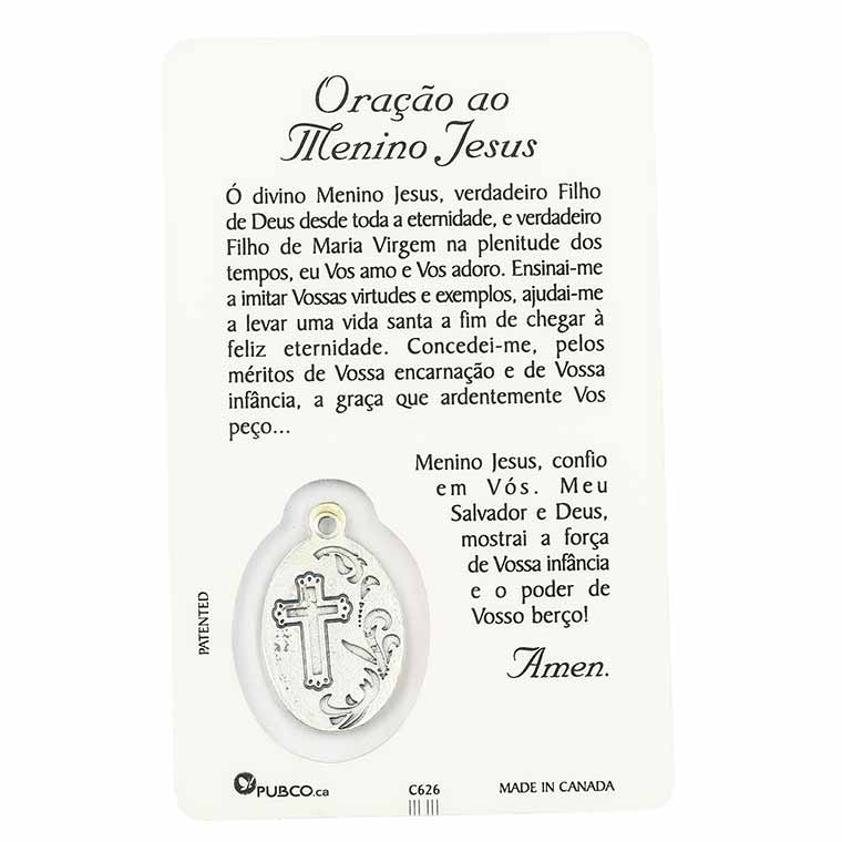 Gebetskarte des kleinen Jesus