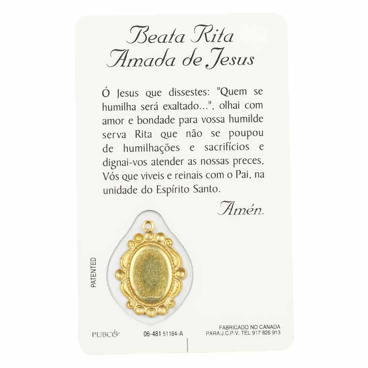 Carte de prière de la Bienheureuse Rita Amada de Jésus