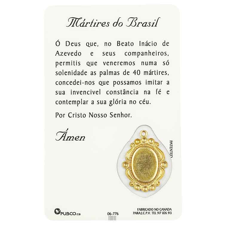 Cartão de oração dos Mártires do Brasil