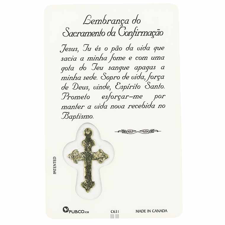 Confirmation prayer card