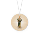 Saint Agnes car air freshener