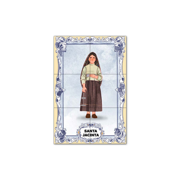 Saint Jacinta Tile Panel 30 cm x 45 cm