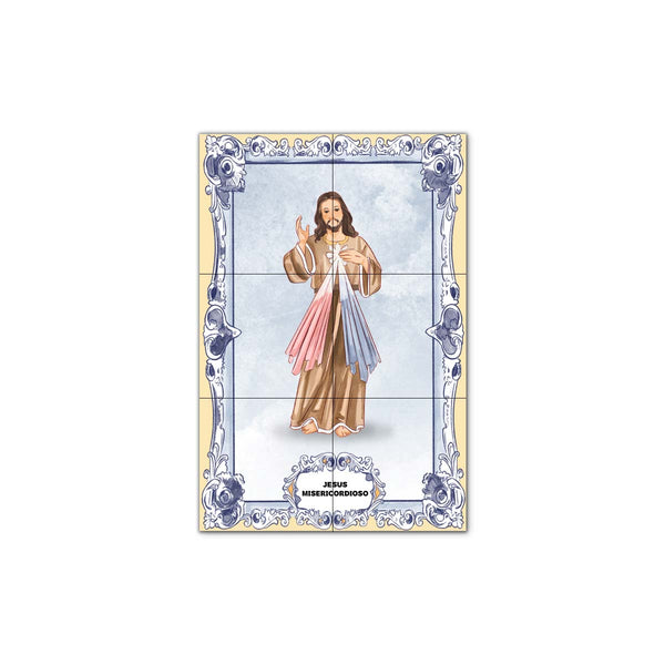Merciful Jesus Tile Panel 30 cm x 45 cm