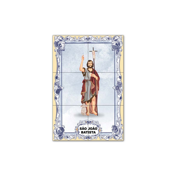 Saint John the Baptist Tile Panel 30 cm x 45 cm