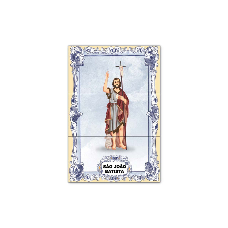 Saint John the Baptist Tile Panel 30 cm x 45 cm