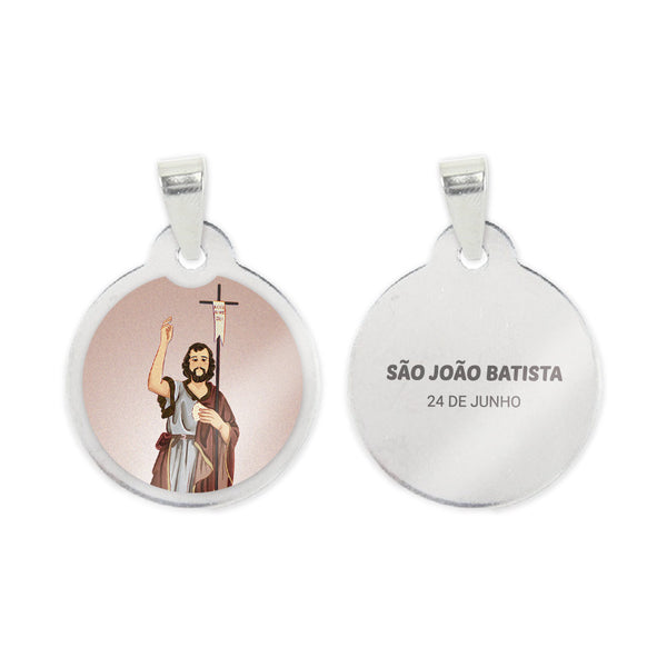 Saint John the Baptist Steel Medal