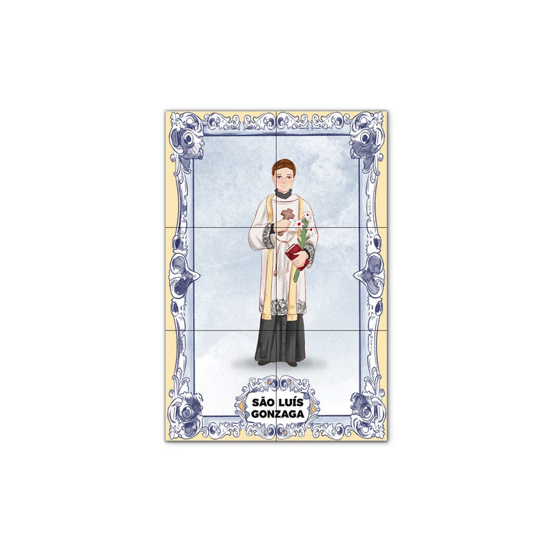 Saint Aloysius Gonzaga Tile Panel 30 cm x 45 cm