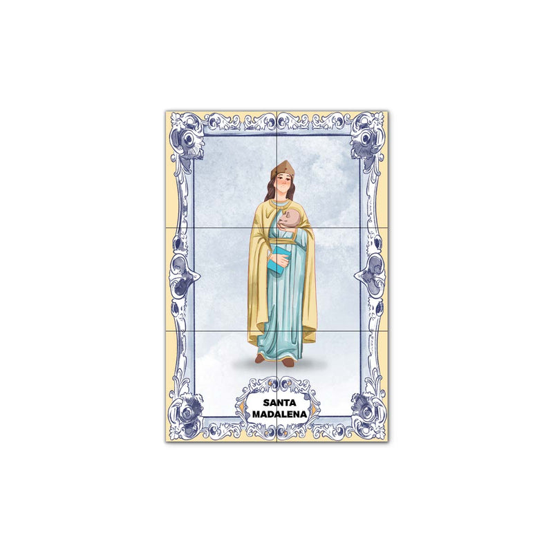 Saint Mary Magdalene Tile Panel 30 cm x 45 cm