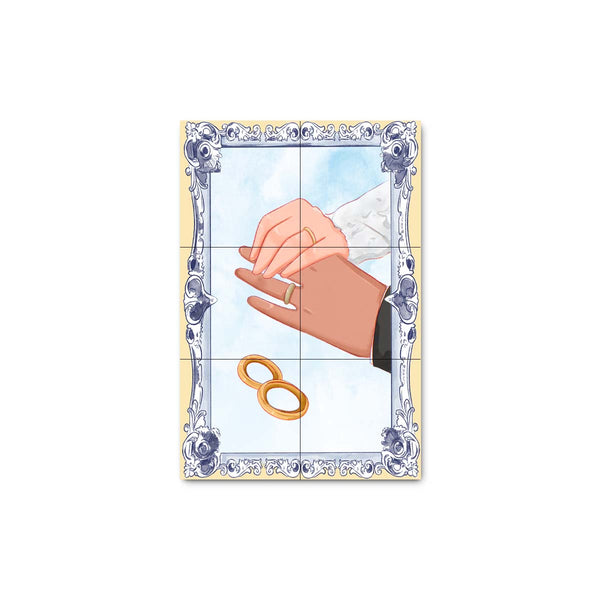 Wedding Tile Panel 30 cm x 45 cm