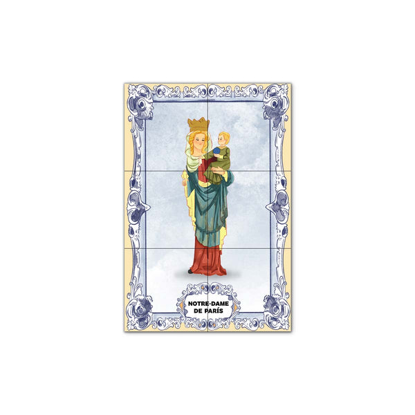 Our Lady of Paris Tile Panel 30 cm x 45 cm