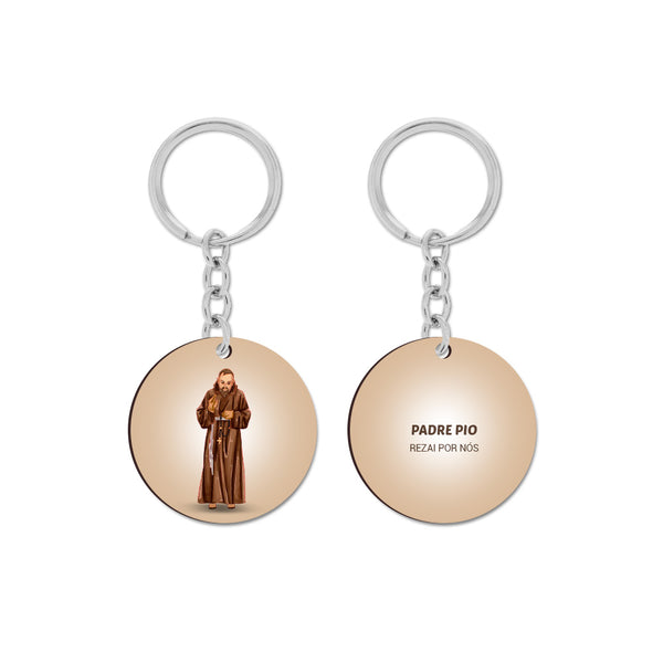 Father Pio Keychain