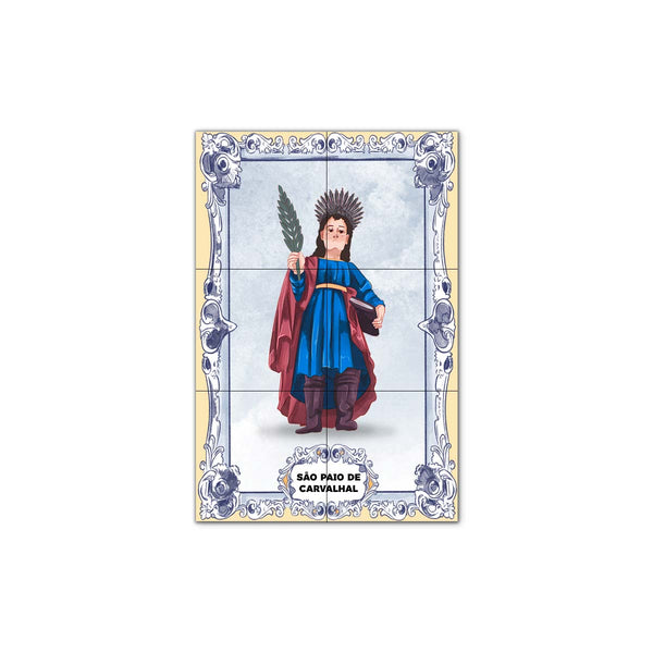 Saint Pelagius of Carvalhal Tile Panel 30 cm x 45 cm