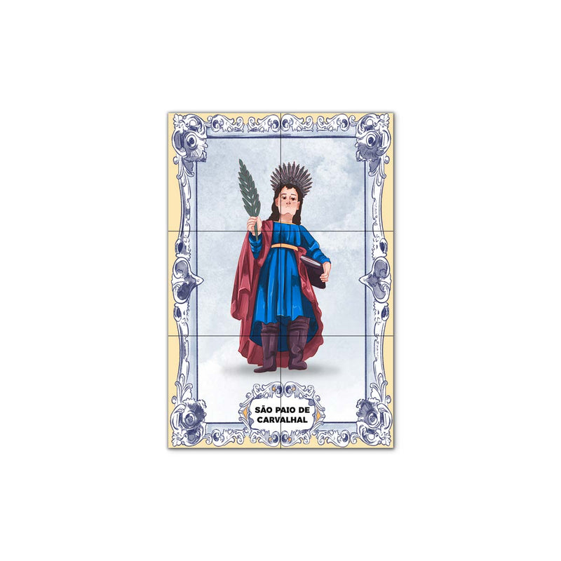 Saint Pelagius of Carvalhal Tile Panel 30 cm x 45 cm
