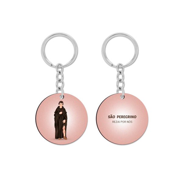 Saint Peregrine Keychain