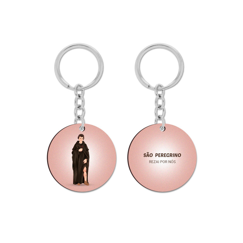 Saint Peregrine Keychain
