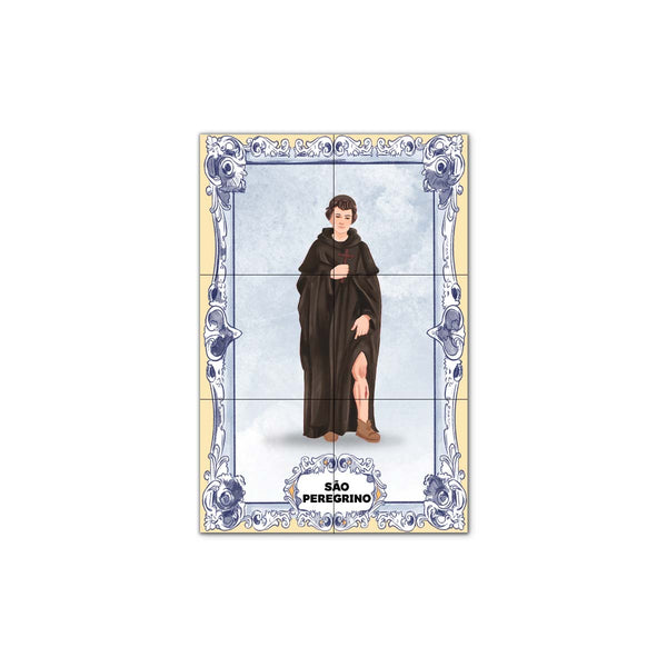 Saint Peregrine Tile Panel 30 cm x 45 cm
