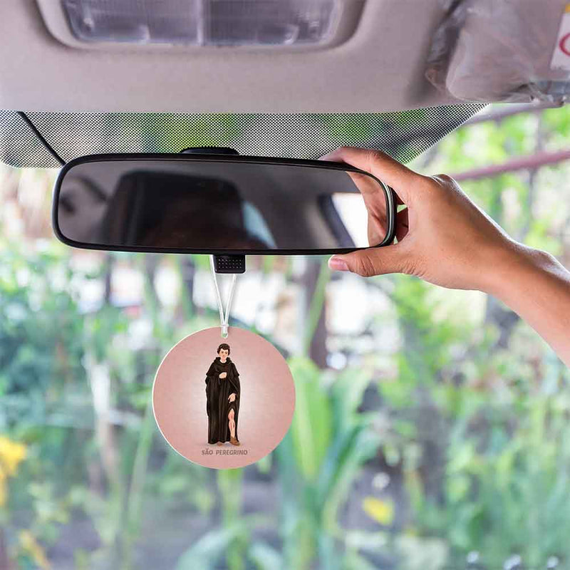 Saint Peregrine car air freshener