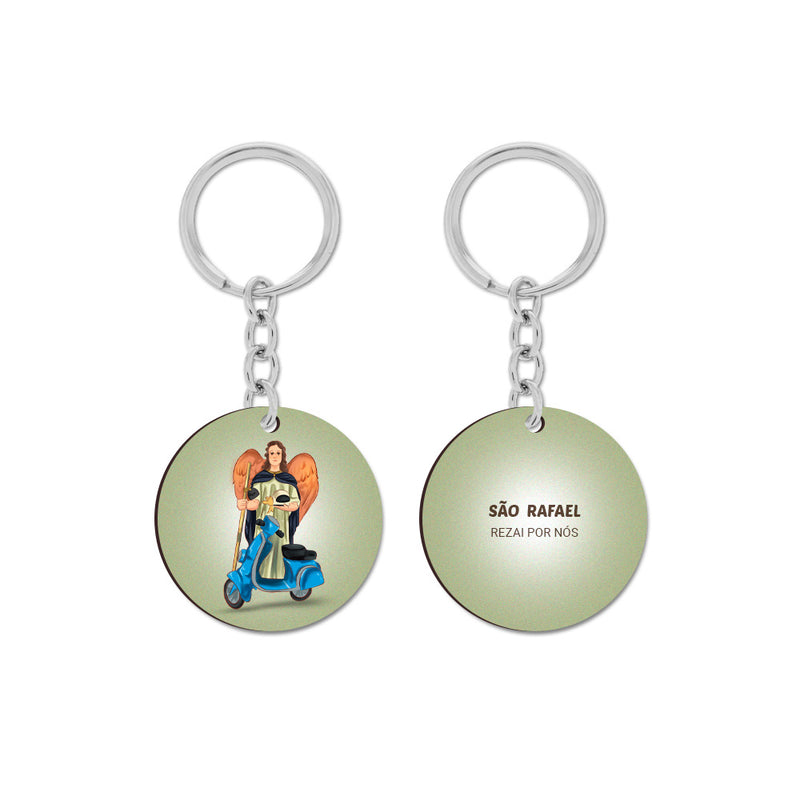 Saint Raphael Keychain