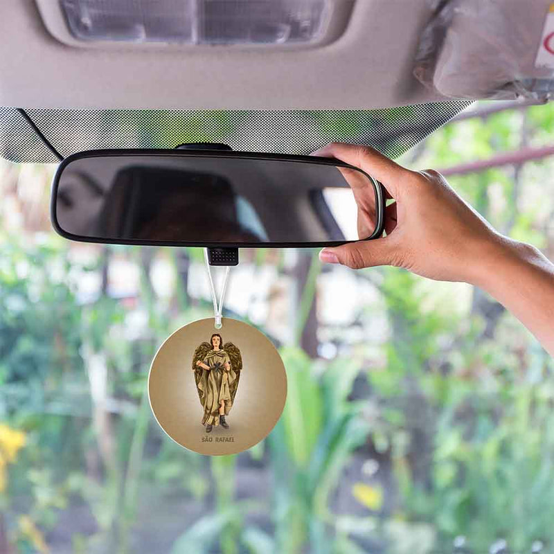 Saint Raphael car air freshener