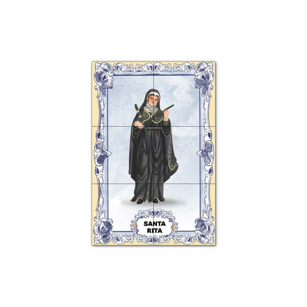 Saint Rita Tile Panel 30 cm x 45 cm