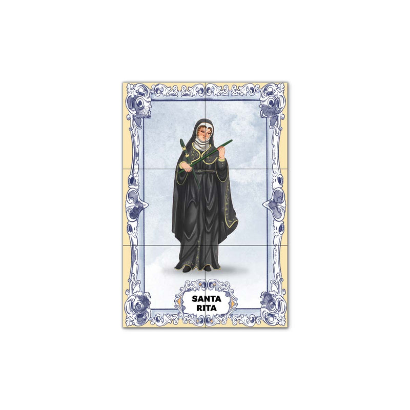 Saint Rita Tile Panel 30 cm x 45 cm